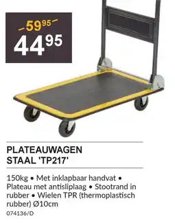 HandyHome Plateauwagen staal 'TP217' aanbieding