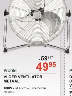 HandyHome Profile vloer ventilator metaal aanbieding