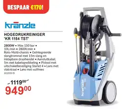 HandyHome Hogedrukreiniger 'KR 1154 TST' aanbieding