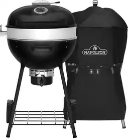 Coolblue Napoleon PRO Charbon Kettle Noir Mat avec Plancha + Napoleon Housse pour Premium et Pro Kettle 57 cm aanbieding