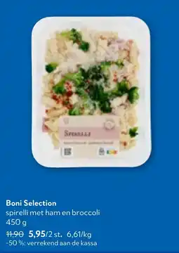 OKay Boni Selection spirelli met ham en broccoli aanbieding
