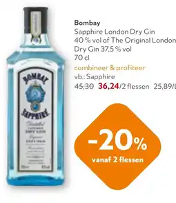 OKay Bombay sapphire london dry gin aanbieding