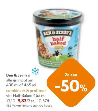 OKay Ben & Jerry's alle ijs in potten aanbieding
