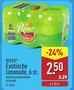 ALDI River® exotische limonade, 6 st. aanbieding