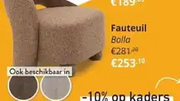 YGO Fauteuil Bolla aanbieding
