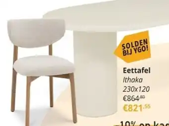 YGO Eettafel Ithaka aanbieding