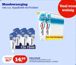 Bol.com Aquafresh Fresh & Minty 3-in-1 tandpasta aanbieding