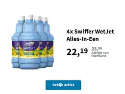 Plein.nl 4x Swiffer WetJet Alles-In-Een aanbieding