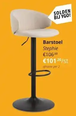 YGO Barstoel Stephie aanbieding