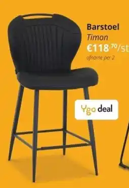 YGO Barstoel Timon aanbieding