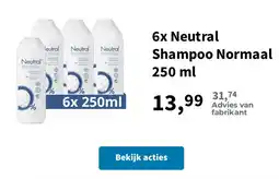 Plein.nl neutral shampoo normaal aanbieding