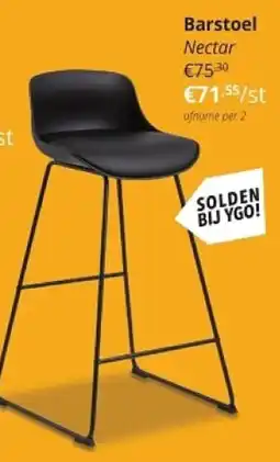 YGO Barstoel Nectar aanbieding