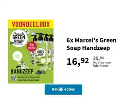 Plein.nl Marcel's green soap handzeep aanbieding