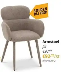 YGO Armstoel Jill aanbieding