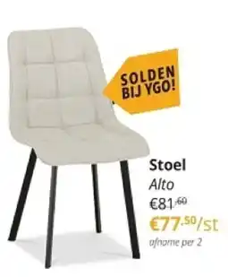 YGO Stoel Alto aanbieding