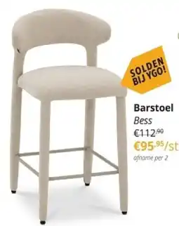 YGO Barstoel Bess aanbieding