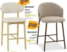 YGO Barstoel Signy aanbieding