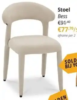 YGO Stoel Bess aanbieding