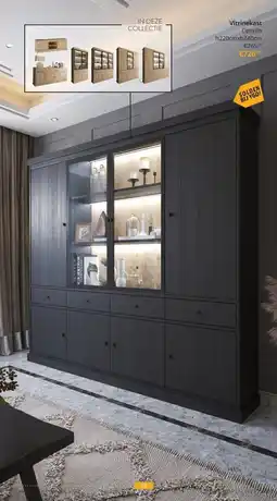 YGO Vitrinekast Castello aanbieding