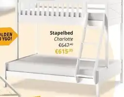 YGO Stapelbed Charlotte aanbieding