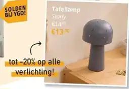 YGO Tafellamp Starly aanbieding