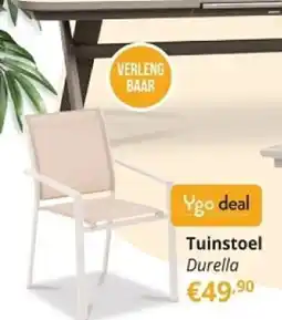 YGO Tuinstoel Durella aanbieding