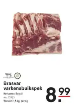 Sligro Brasvar varkensbuikspek aanbieding