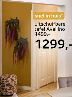 Henders & Hazel Uitschuifbare tafel avellino aanbieding