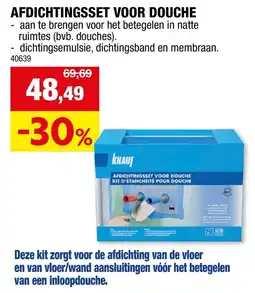 Hubo Afdichtingset voor douche aanbieding