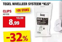 Hubo Tegel nivelleer systeem kls aanbieding