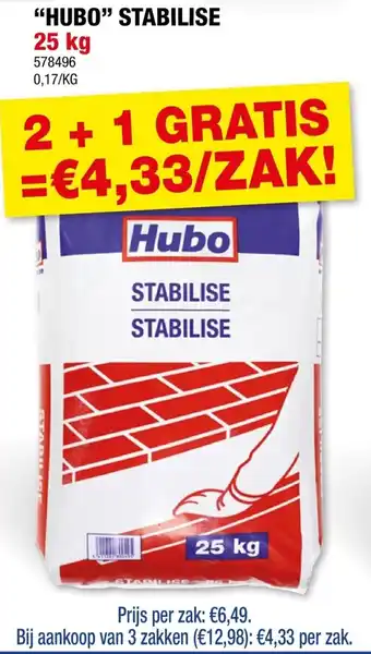 Hubo Hubo stabilise aanbieding