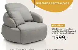 Henders & Hazel elektrisch verstellbare draaifauteuil hollywood aanbieding