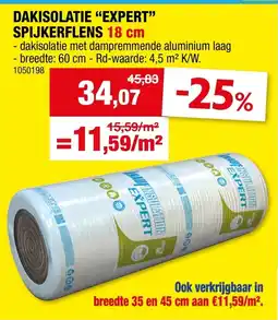 Hubo Dakisolatie expert spijkerflens aanbieding