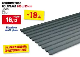 Hubo Gebitumeerde golfplaat aanbieding