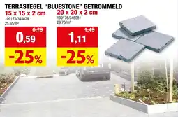 Hubo Terrastegel bluestone aanbieding