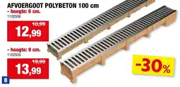 Hubo Afvoergoot polybeton aanbieding