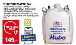 Hubo hubo bouwafvalzak aanbieding