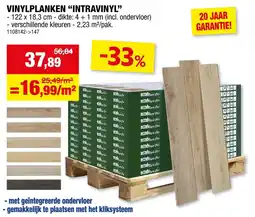 Hubo Vinylplanken intraviny aanbieding