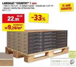 Hubo Laminaat country aanbieding