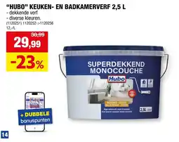 Hubo hubo keuken- en badkamer verf aanbieding