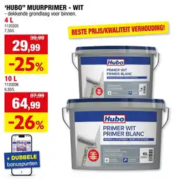 Hubo hubo muurprimer wit aanbieding