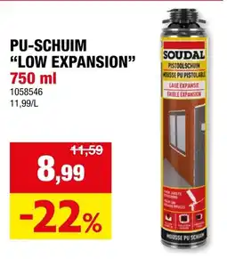 Hubo Pu-schuim low expansion aanbieding
