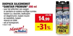 Hubo Duopack siliconenkit sanitair premium aanbieding