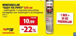 Hubo Montagelijm easy fix pipet aanbieding