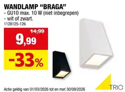 Hubo Wandlamp braga aanbieding