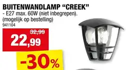Hubo Buitenwandlamp creek aanbieding