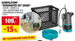 Hubo Dompelpomp hoogwater set 20000 aanbieding