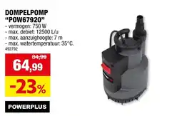 Hubo Dompelepomp Pow67920 aanbieding