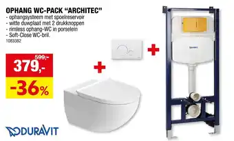 Ophang wc-pack architec