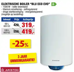 Hubo Elektrische boiler blu eco evo aanbieding